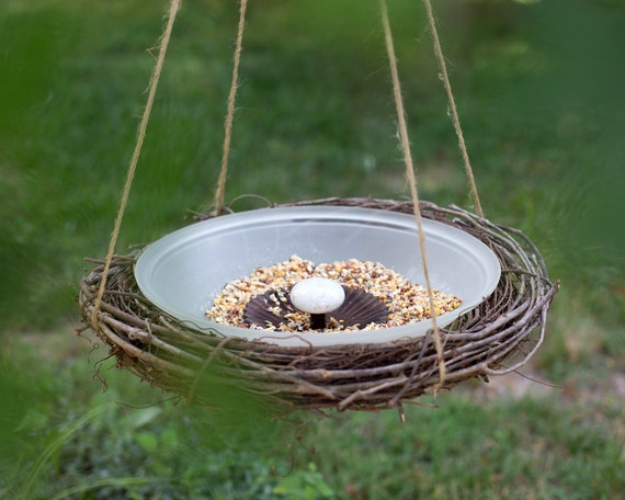 Hanging Bird Feeder Or Bath Etsy