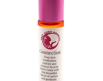 Roll-on de aceite de conexión, aceite de intuición, aceite espiritual, aceite de meditación, aceite con infusión de cristales, aceite de conexión a tierra, roll-on de aceite esencial, 10 ml