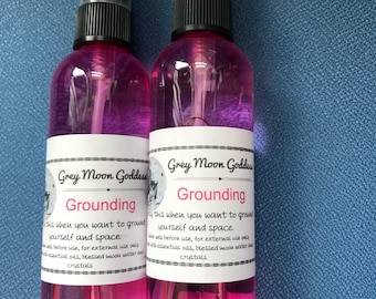Grounding Spray, Protection Spray, Energy Clearing Spray, Aura Spray, Sage Spray, Spiritual Spray, Black Tourmaline Hematite, Witchy Gift,