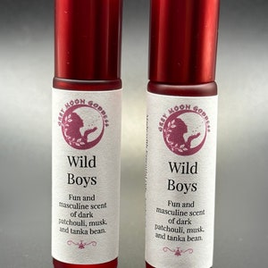 Wild Boys – Men’s Scent Roll-On | Grey Moon Goddess | 10ml Quartz-Infused Essential Oil Blend