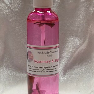 Let the Uplifting Scent of Rosemary and Sage Clear Away Stale Heavy Energy by Using Our Rosemary & Sage Spray!