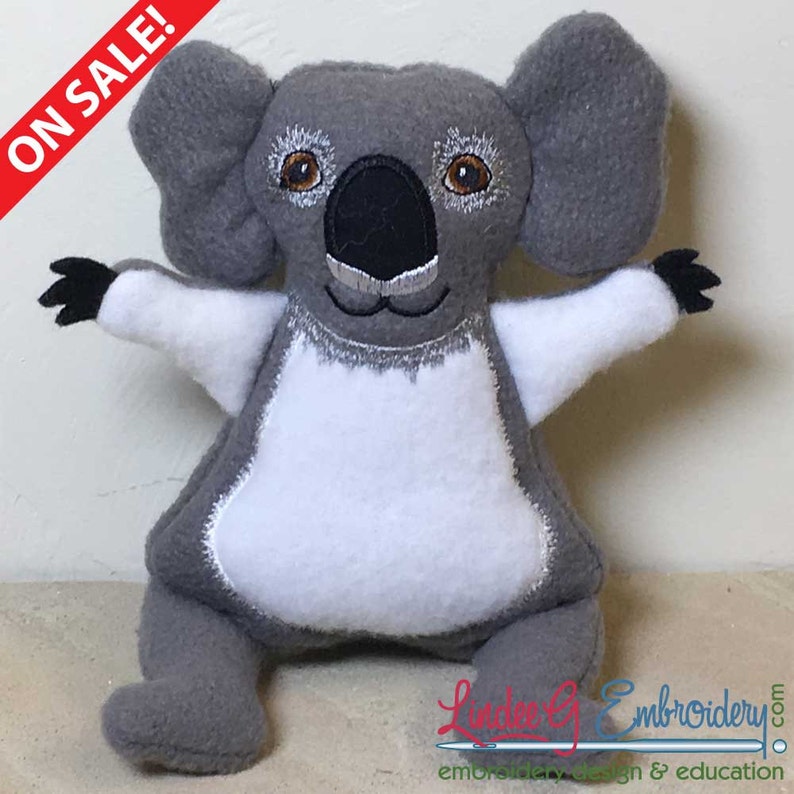 In-the-Hoop Stuffed Medium Koala for 130mm x 180mm 5 x | Etsy