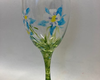 Columbine wine glass