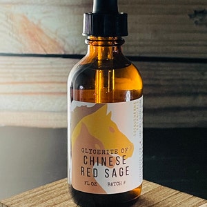 Chinese Red Sage Root Glycerite