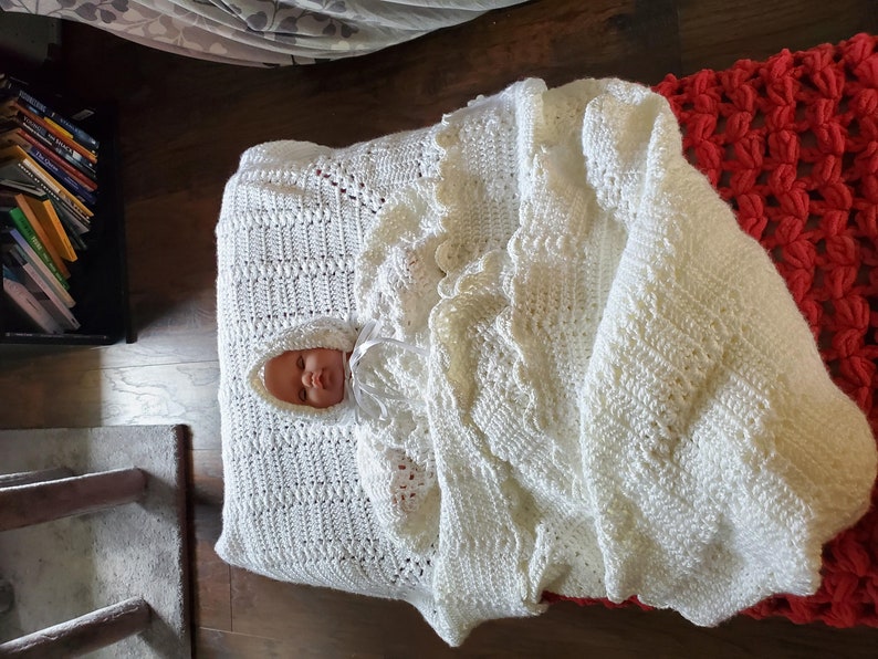 BaptismChristeningDedication Layette in White