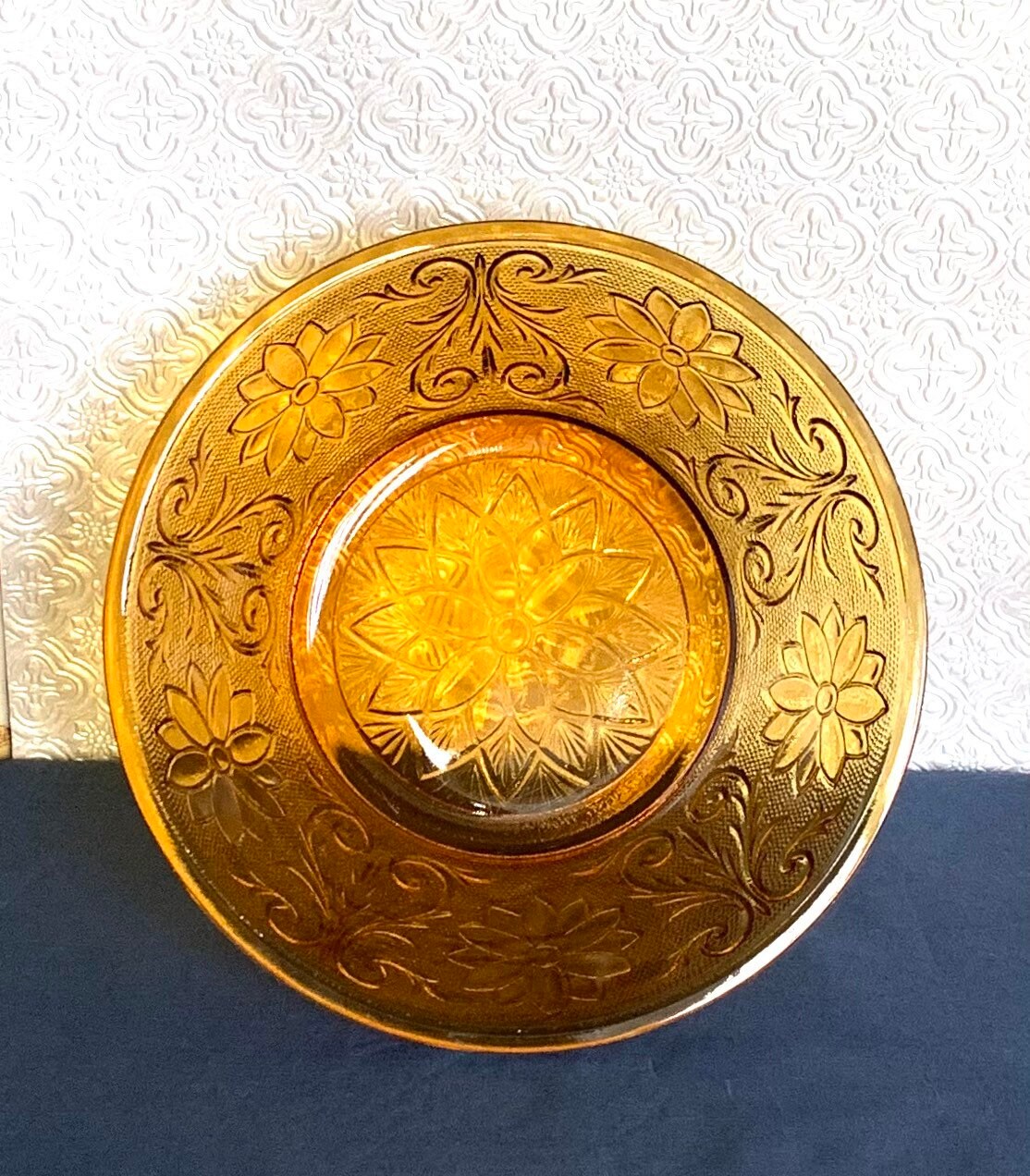 Vintage Amber Glass Set of Bowls 6 Jewel tone Tiara Pressed Etsy