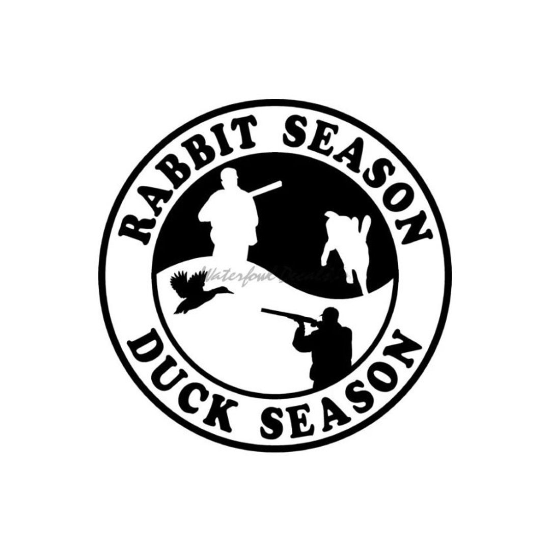 Rabbit Season Duck Season Decal Rabbit Season Duck Season Etsy