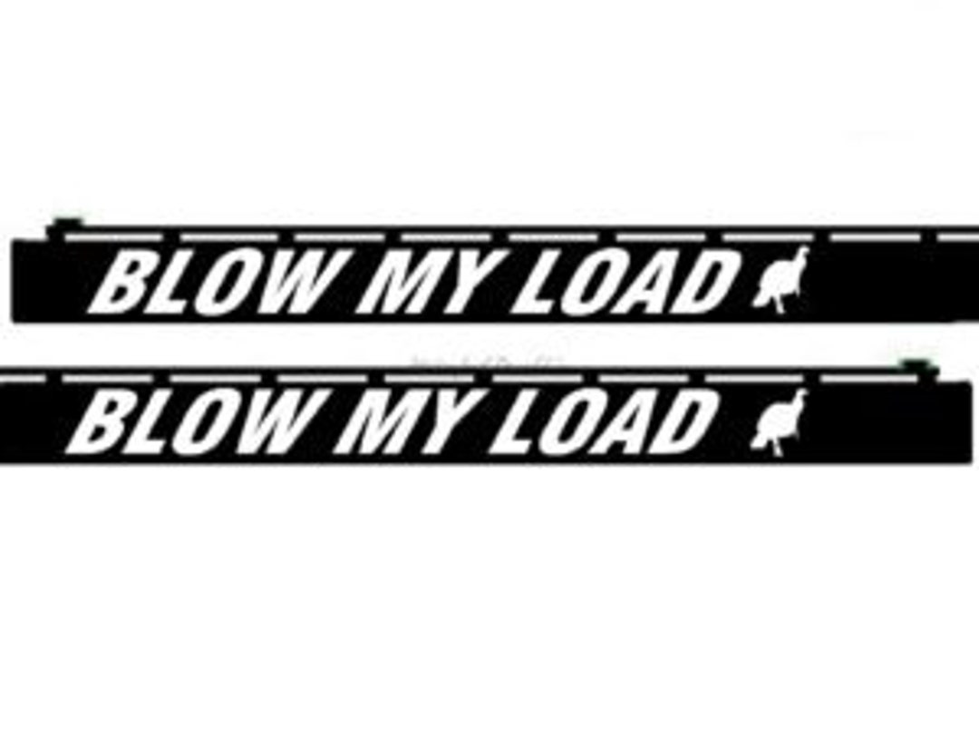 Gunshot Barrel Decal Blow My Load Vinyl Graphic Sticker Etsy