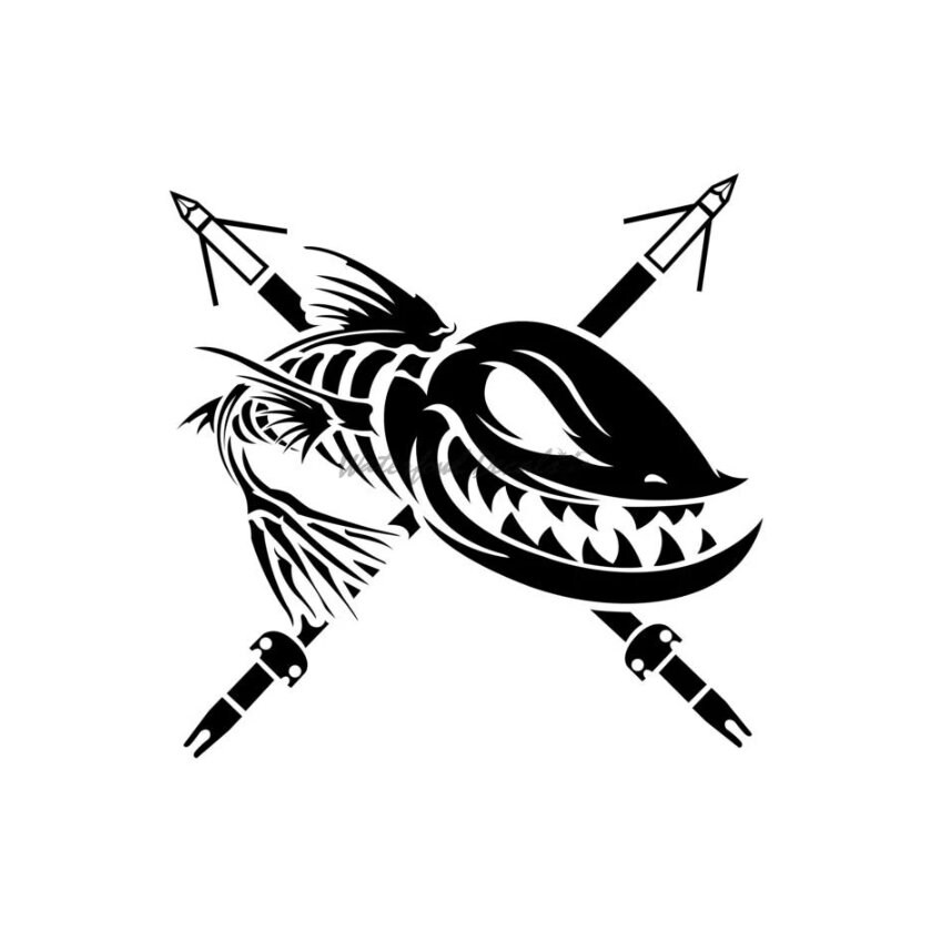 Bowfishing Vinyl Decal Bowfishing Wall Sticker 1251 - Etsy