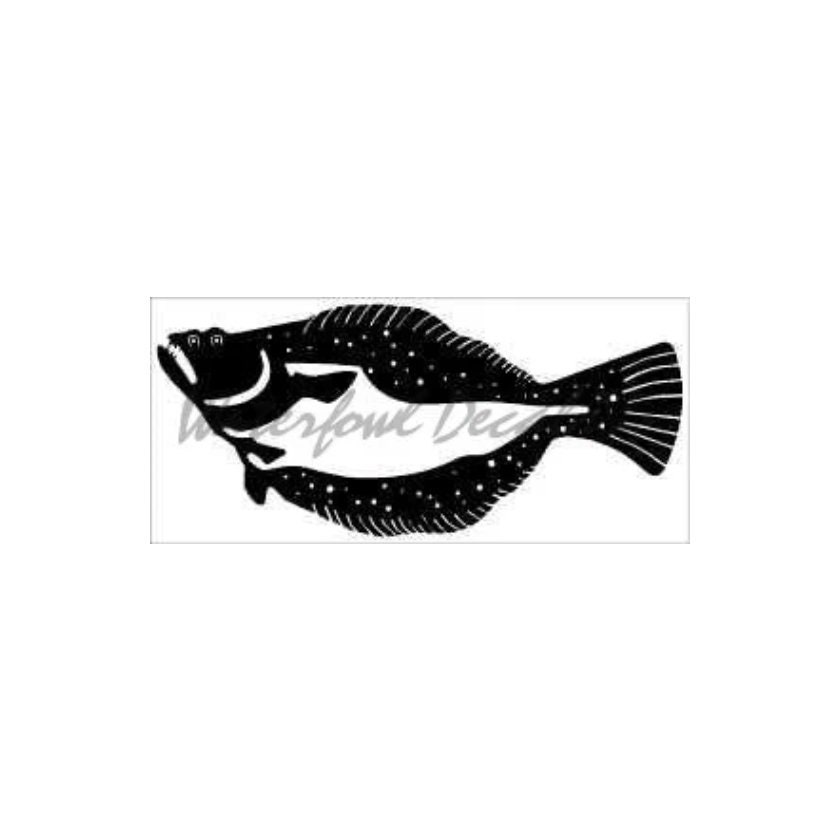 Flounder graphic Decal Flounder Fishing sticker Flounder Etsy