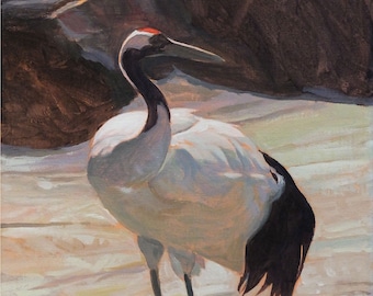 Red Crowned Crane