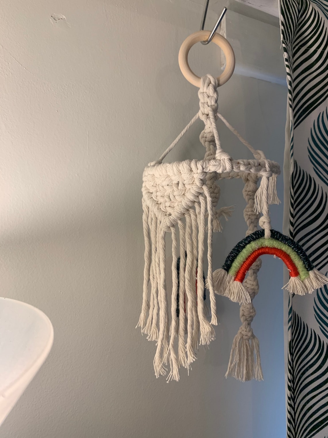 Macrame Handmade Mobile / Raindbow Baby Mobile / Nursery Decor Etsy