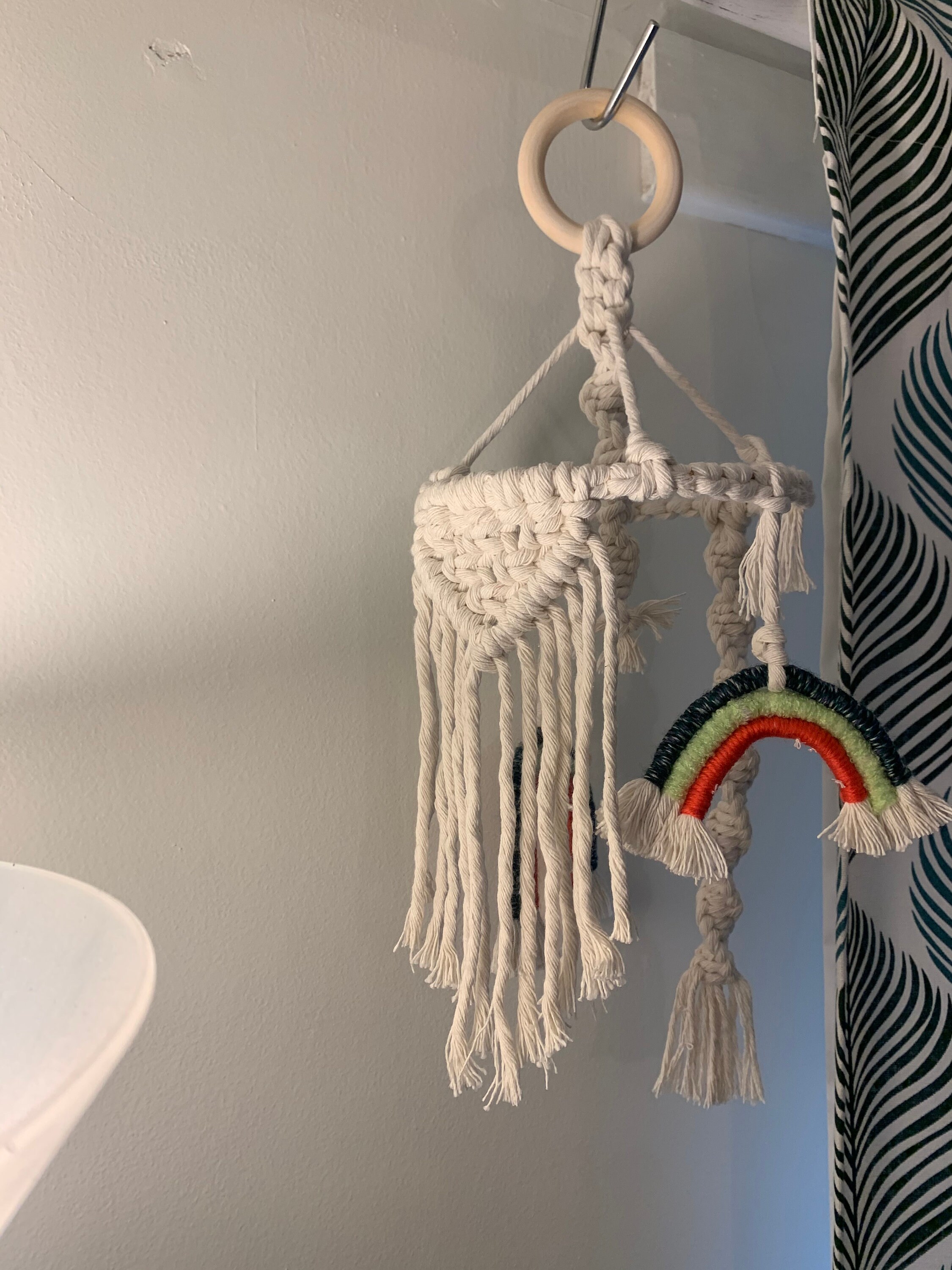 Macrame Handmade Mobile / Raindbow Baby Mobile / Nursery Decor Etsy