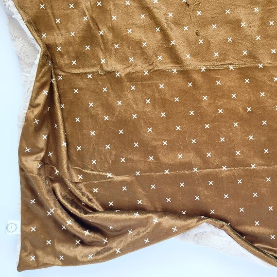 Ochre X Baby Blanket Forest Baby Blanket Minky Baby Blanket