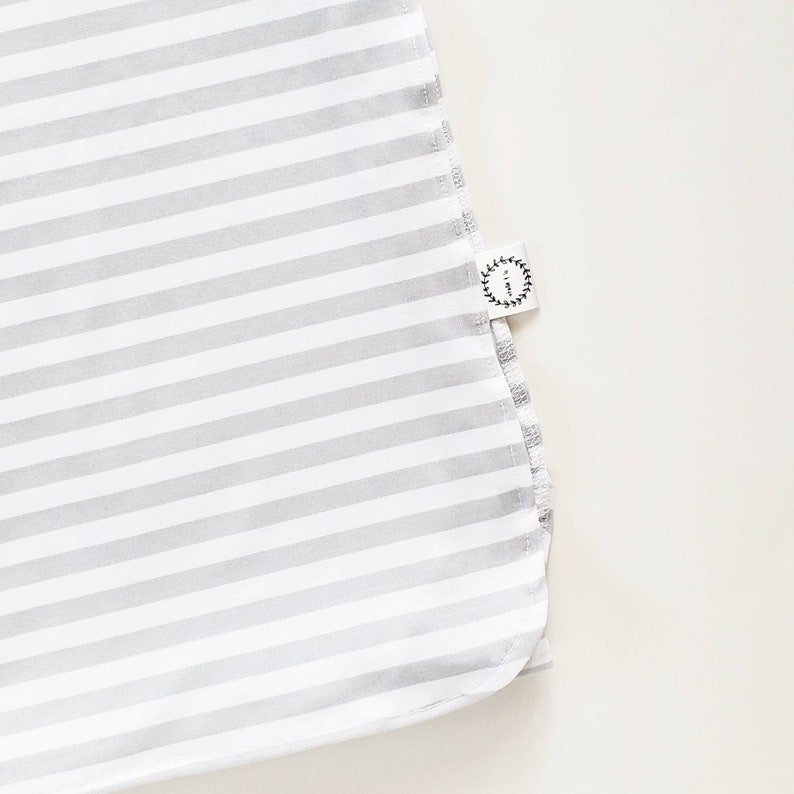 Swaddle in Grey Stripe Jersey Knit Swaddle Grey Stripe Etsy