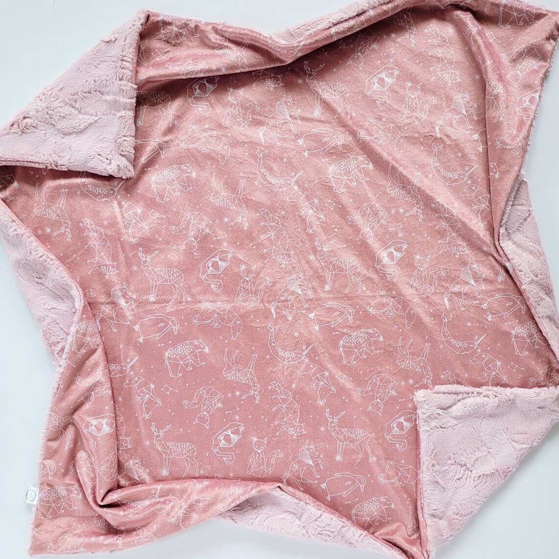 Baby Blanket Pink Stars Gift Set