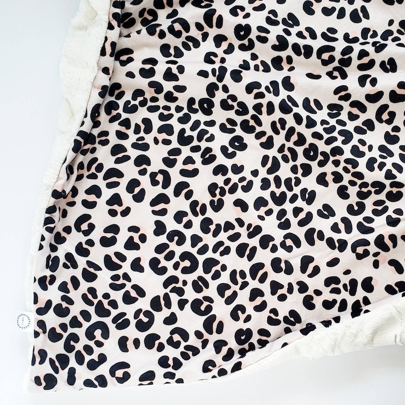 Leopard Baby Blanket Cheetah Print Baby Blanket Minky Baby Etsy