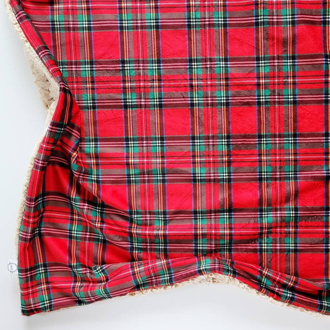 Christmas Tartan Baby Blanket Tartan Baby Blanket Minky Baby Etsy