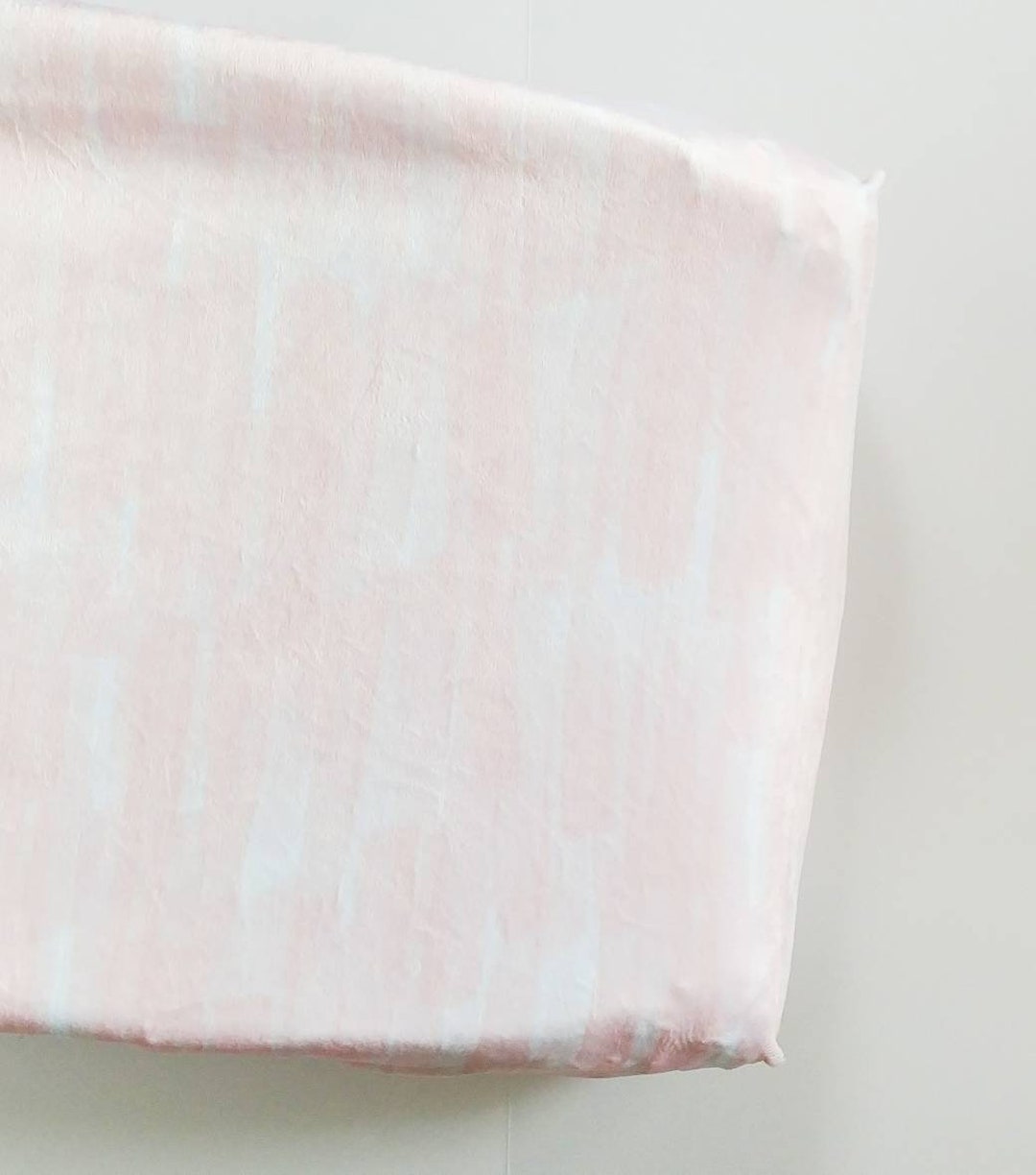 Blush Pink Watercolor Stroke Changing Pad Cover, Minky Changing Pad
