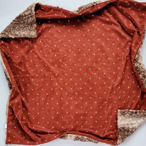 Neutral Cinnamon X Baby Blanket, Minky Baby Blanket, Faux Fur Baby Blanket, Fall Baby Blanket, X Baby Blanket, Girl Baby Blanket, Copper