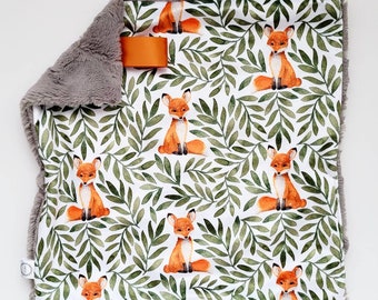 Fox Lovey, Minky Lovey, Faux Fur Lovey, Woodland Lovey, Boy Lovey, Neutral Lovey, Green Lovey, Orange Lovey, Animal Lovey, Fern Lovey