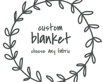 Custom Baby Blanket, Minky Baby Blanket, Faux Fur Baby Blanket, Custom Minky Blanket, Baby Blanket