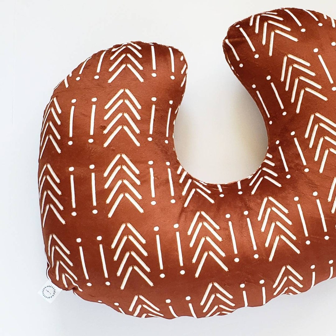 Copper Mud Cloth Minky Nursing Pillow Cover Minky Aztec Etsy.de