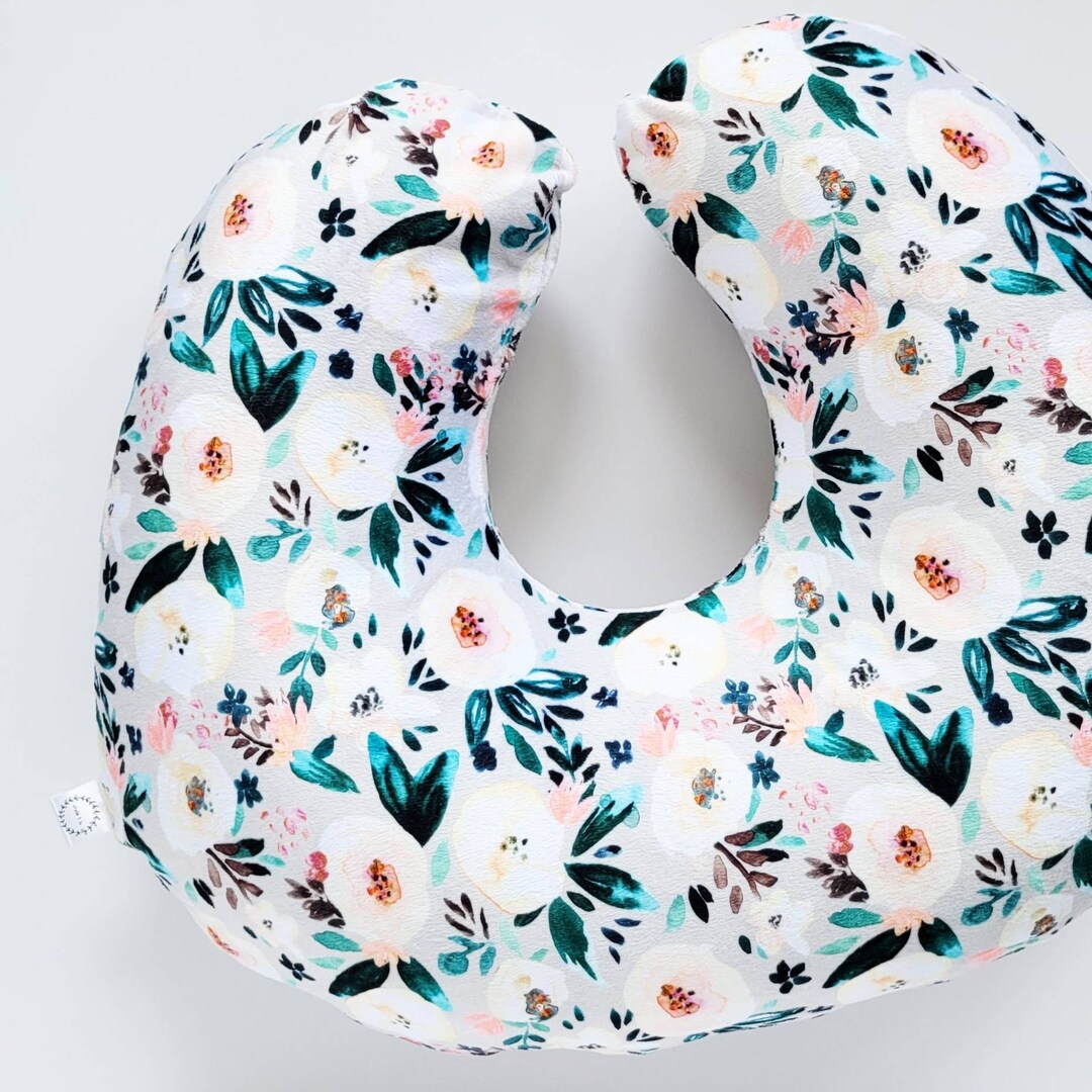 Antique Floral Minky Nursing Pillow Cover, Minky, Floral, Girl, Pink