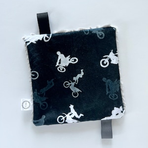 Crinkle Mini, Crinkle, Mini, Mini Lovey, Noise, Sensory Mini, Faux Fur, Baby Mini, Neutral, Crinkle Paper, White Noise, Dirtbike, ATV, Black