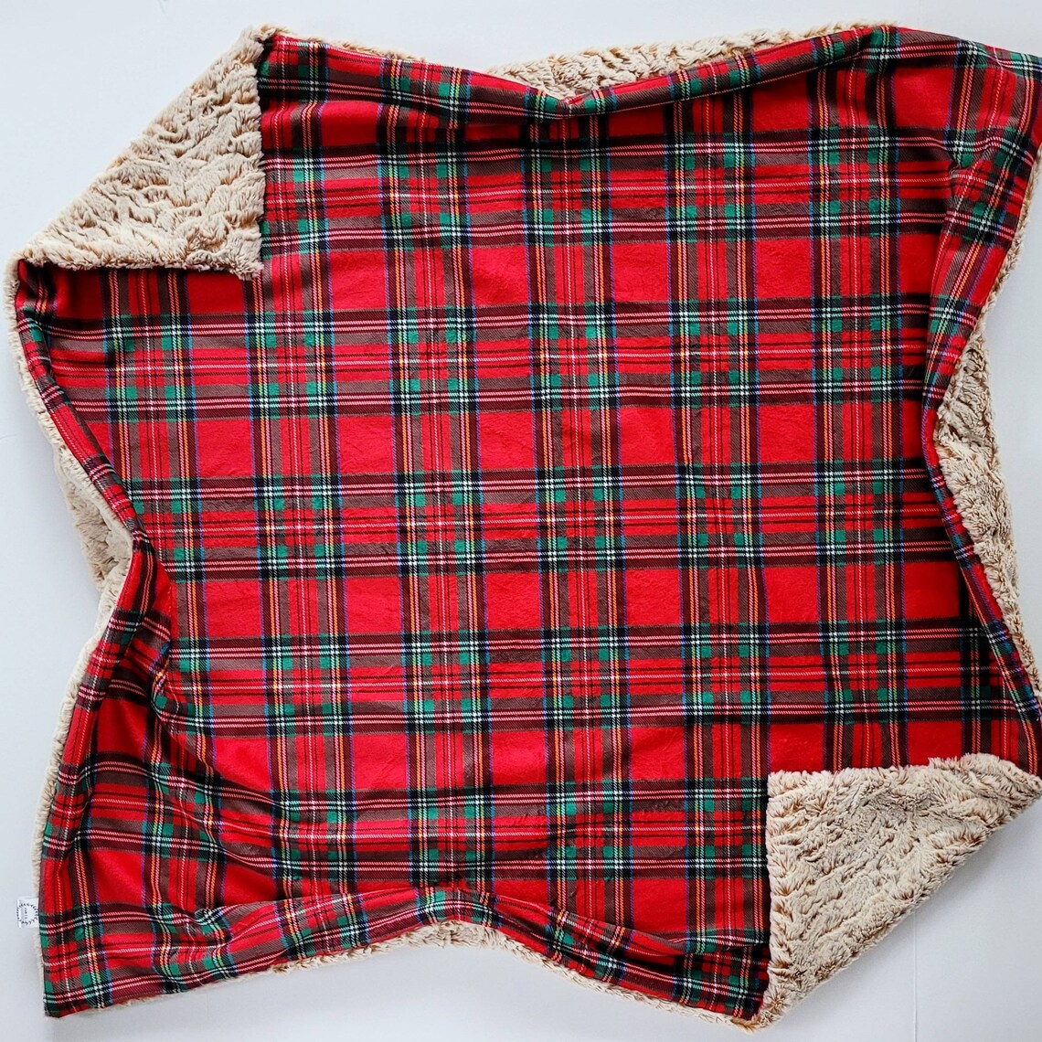 Christmas Tartan Baby Blanket Tartan Baby Blanket Minky Baby Etsy