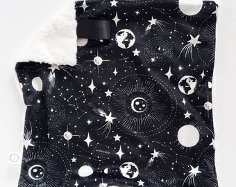 Galaxy Lovey, Minky Lovey, Faux Fur Lovey, Boy Lovey, Moon Lovey, Constellation Lovey, Neutral Lovey, Black Lovey, Girl Lovey, Stars Lovey