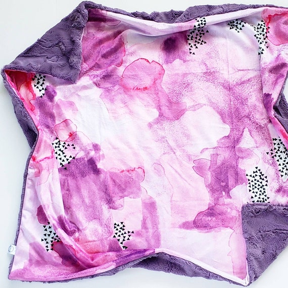 Berry Watercolor Blanket Minky Baby Blanket Watercolor Baby Blanket Pink Baby Blanket Girl Baby Blanket Lilac Baby Blanket Purple Etsy Canada