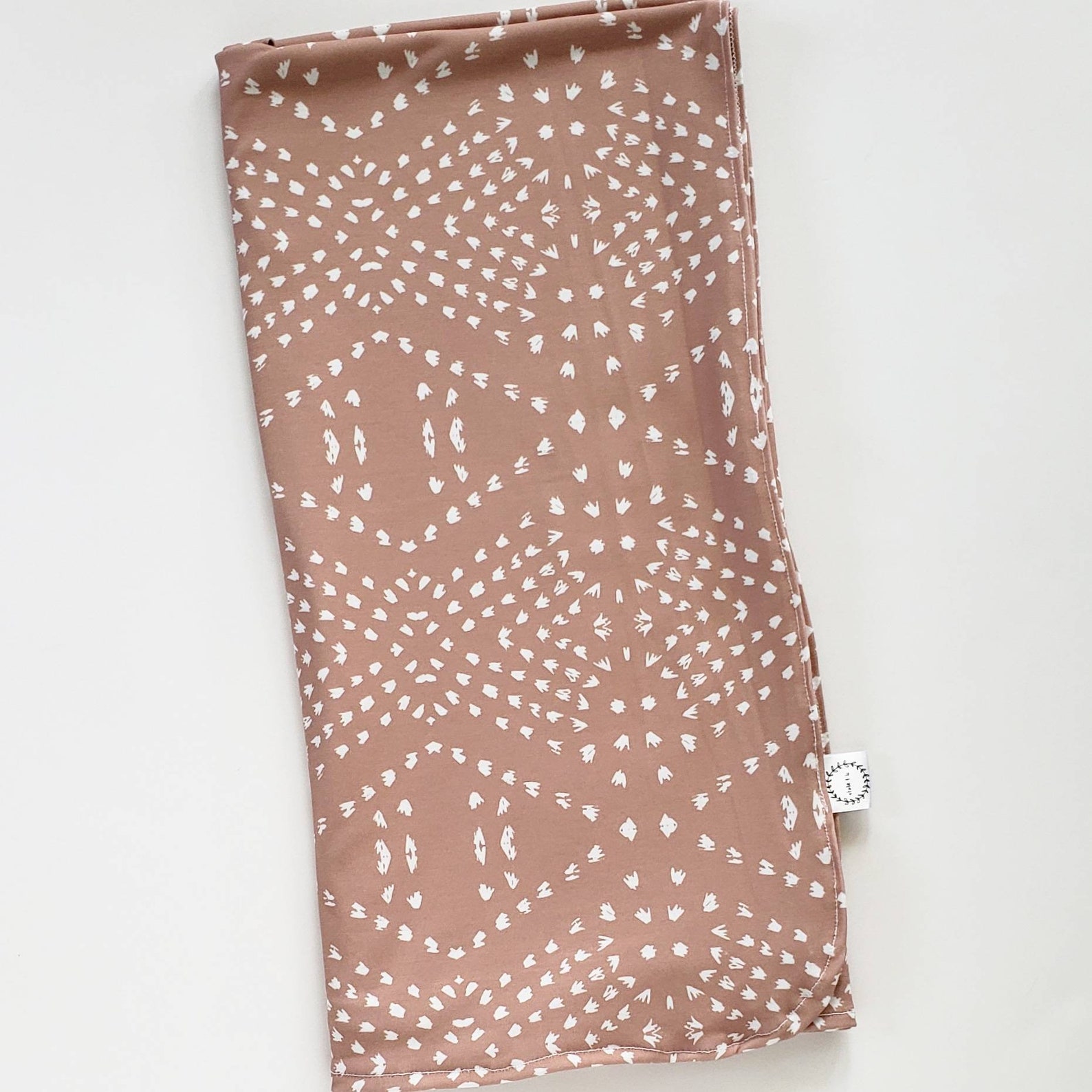 Swaddle in Mauve Mudcloth Jersey Knit Swaddle Watercolor Etsy