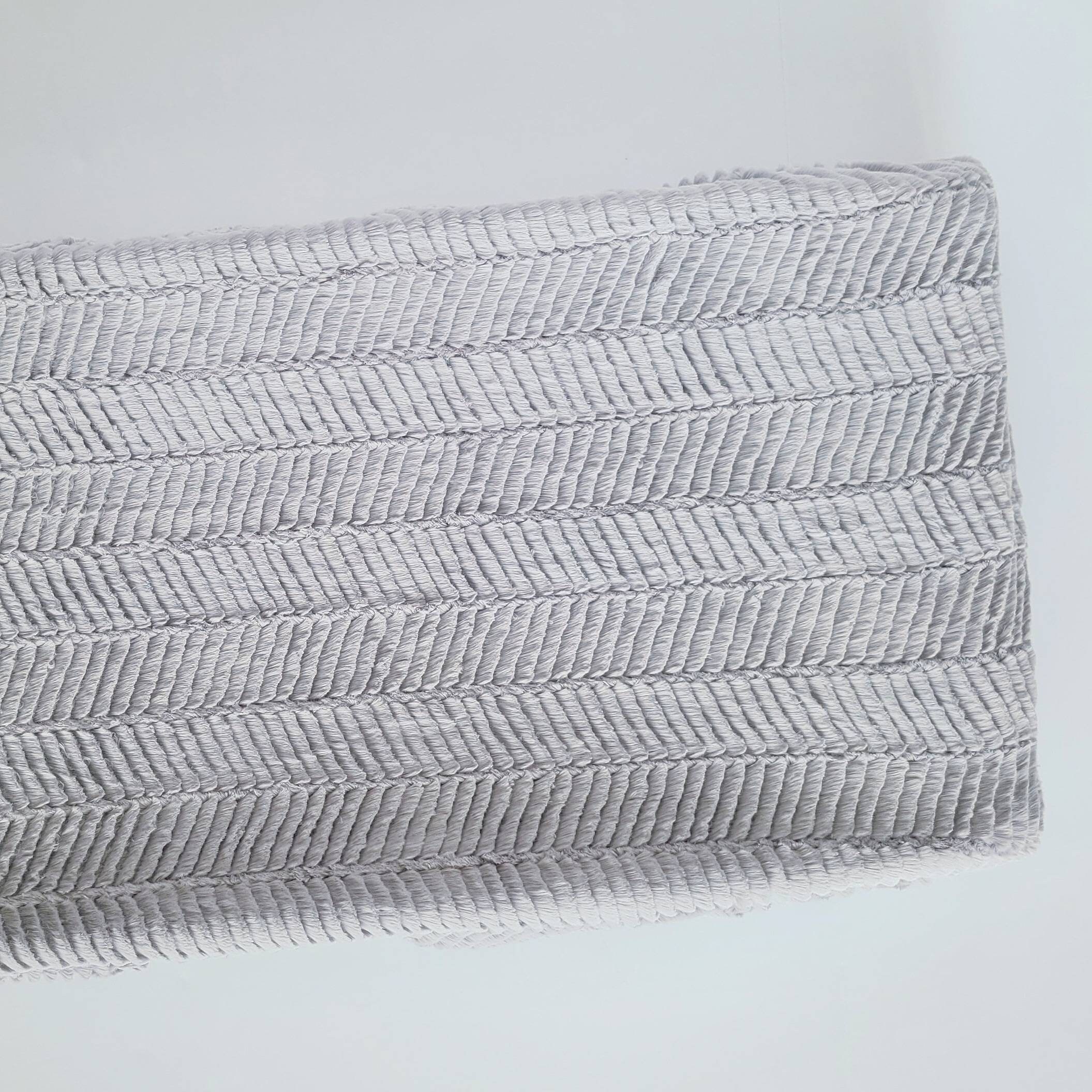Textured Grey Faux Fur Changing Pad Cover, Minky Changing Pad Cover ...