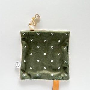 Paci Mini, Pacifier Mini, Bink Mini, Mini Lovey, Mini, Sensory Mini, Faux Fur, Army, Olive, Green, Baby Mini, Neutral, Beige, Binky