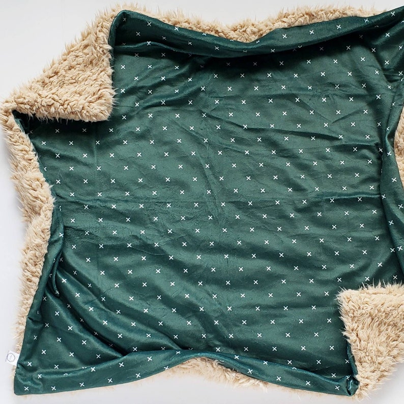 Green X Baby Blanket Green Baby Blanket Minky Baby Blanket Etsy