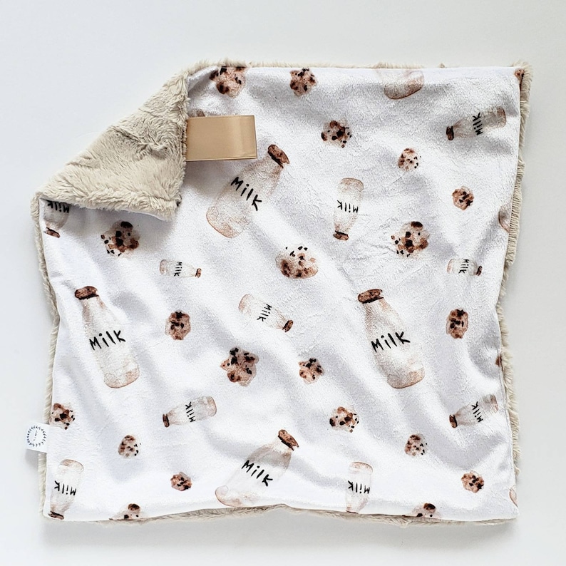 Milk and Cookies Lovey Minky Lovey Christmas Lovey Cookie Etsy