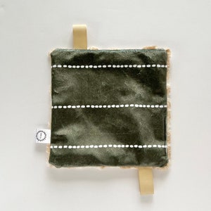 Crinkle Mini, Crinkle, Mini, Mini Lovey, Noise, Sensory Mini, Faux Fur, Baby Mini, Neutral, Crinkle Paper, White Noise, Army, Stripe, Green