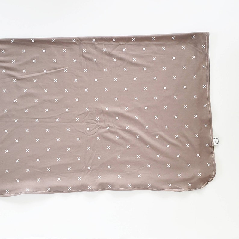 Swaddle in Mocha X Jersey Knit Swaddle Mocha Stripe Swaddle Etsy