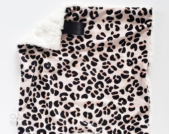 Lovey Leopard Print, Wild Lovey, Minky Lovey, Faux Fur Lovey, Leopard Lovey, Girl Lovey, Animal Lovey, Cheetah Lovey, Beige, Wild