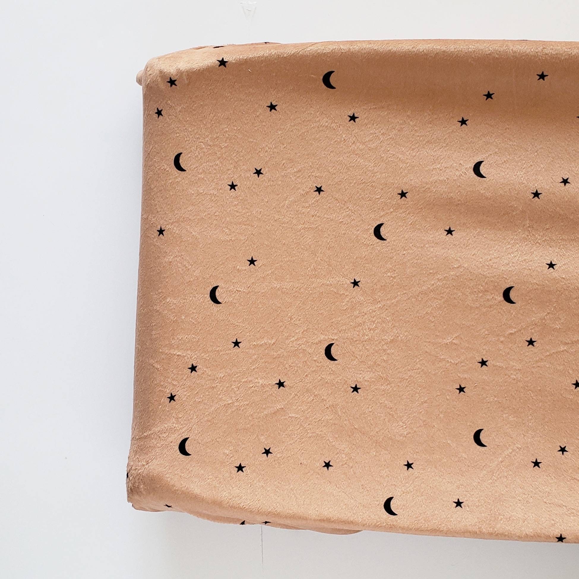 Camel Moons and Stars Changing Pad Cover Minky Changing Pad Etsy