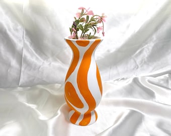 おまとめ◎vintage flower vase Vintage Decoupage Vase - 9 1/2