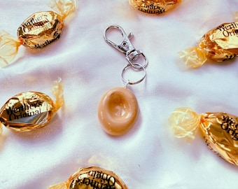 Werther's Original Candy Keychain - Funky Hard Caramel Candies Food Charm Keyrings, Bags, Backpacks, Purses - Nostalgic Accessories Gag Gift