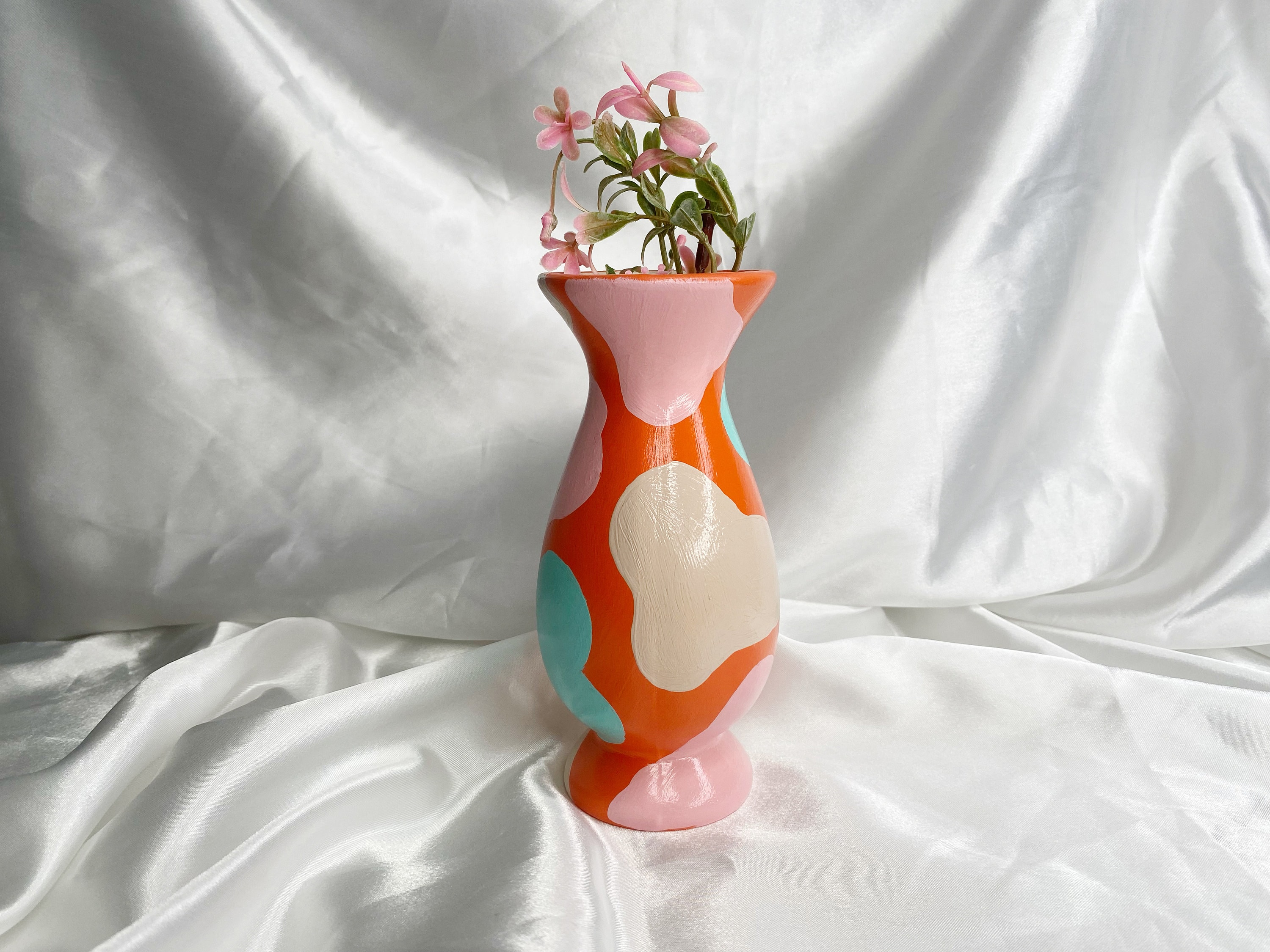 Funky Maximalist Bud Vase Planter, Petit Vase, en Céramique, Décor de Pièce Esthétique, Décoration d