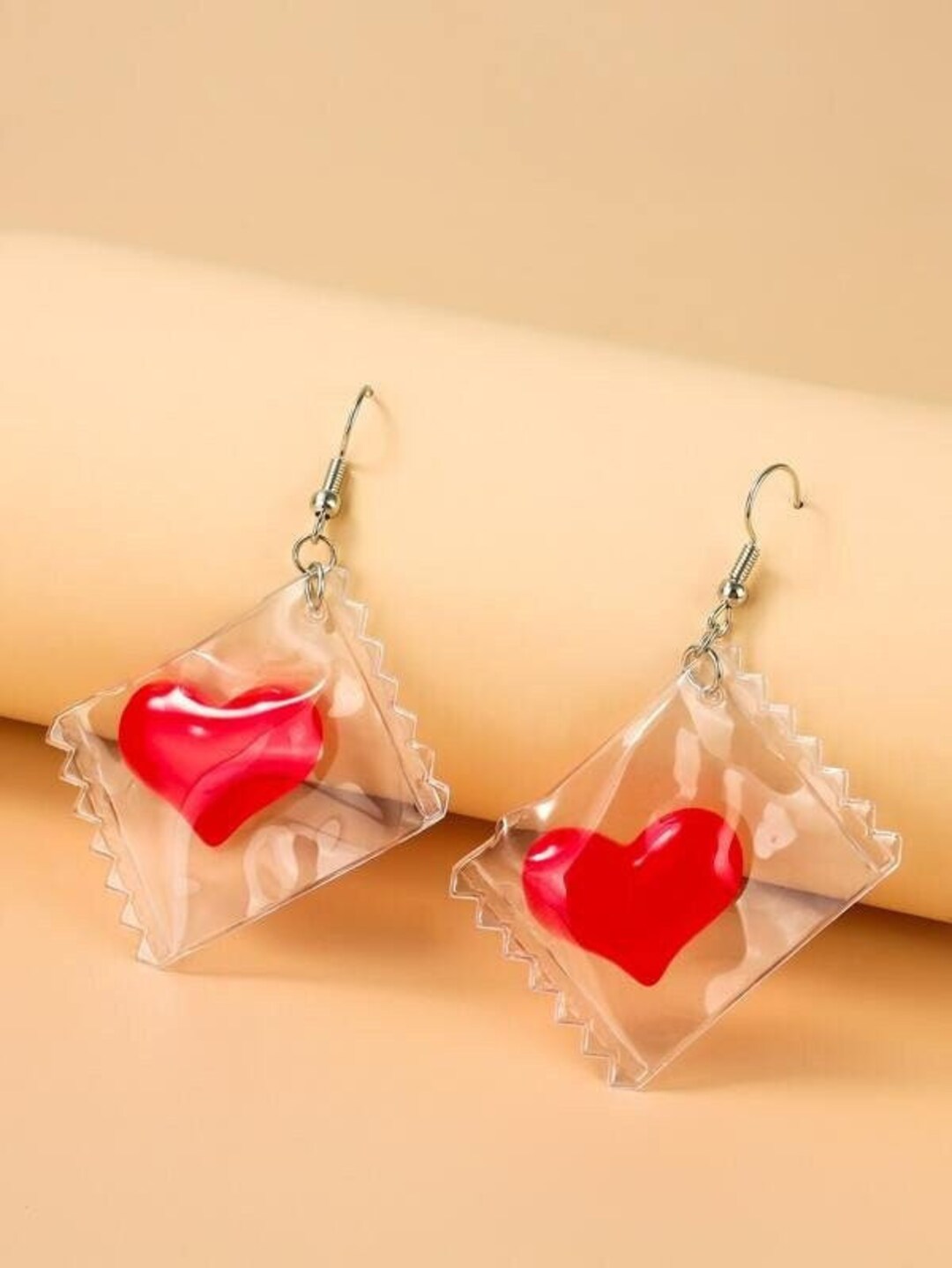 Candy Heart Lollipop Earrings Candy Earrings Etsy