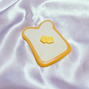 Butter Toast Kühlschrankmagnet - Kleiner Funky Kühlschrankmagnet - Küche / Büro / Locker Food Dekoration Süßes vielseitiges Spaß-Dekor-Geschenk
