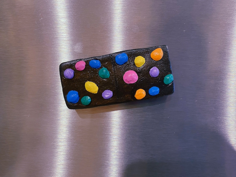 Cosmic Brownie Fridge Magnet - Funky Fudge Brownie Refrigerator Kitchen / Office / Locker Food Decoration Cute Eclectic Fun Decor Gift