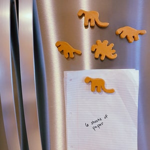 Dino Nugget Fridge Magnet - Dinosaur Chicken Nuggets Refrigerator Magnet Kitchen / Office / Locker Food Decoration Cute Eclectic Decor Gift