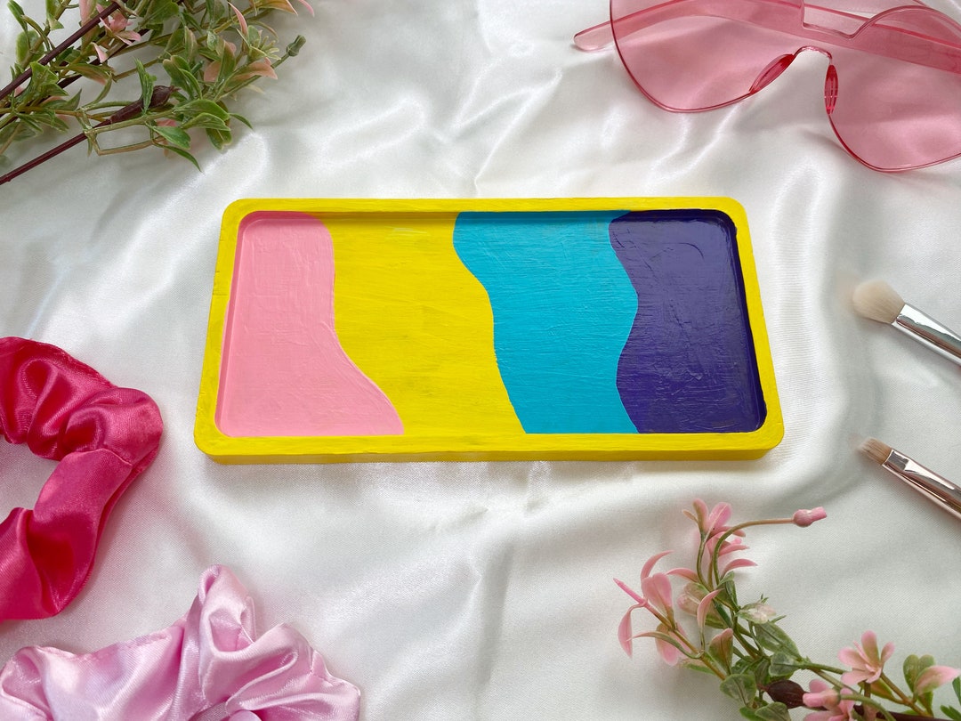 Funky Small Wooden Tray Coffee Table / Catchall Tray Etsy UK