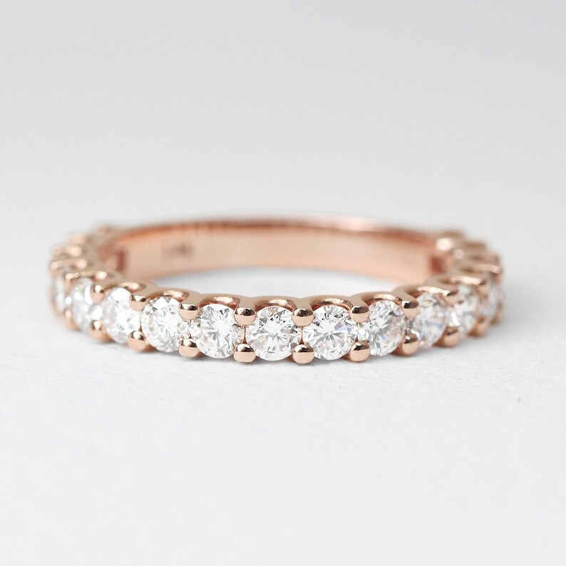 Diamond Eternity Band, Eternity Wedding Band, Eternity Diamond Ring, Diamond Wedding Ring, Diamond Engagement Band, Diamond Engagement Ring image 4